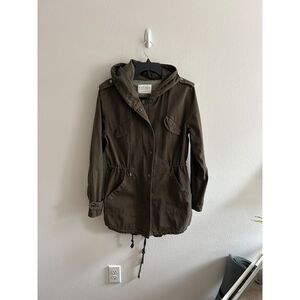 Velvet by Graham and Spencer Trench Coat Green Size M